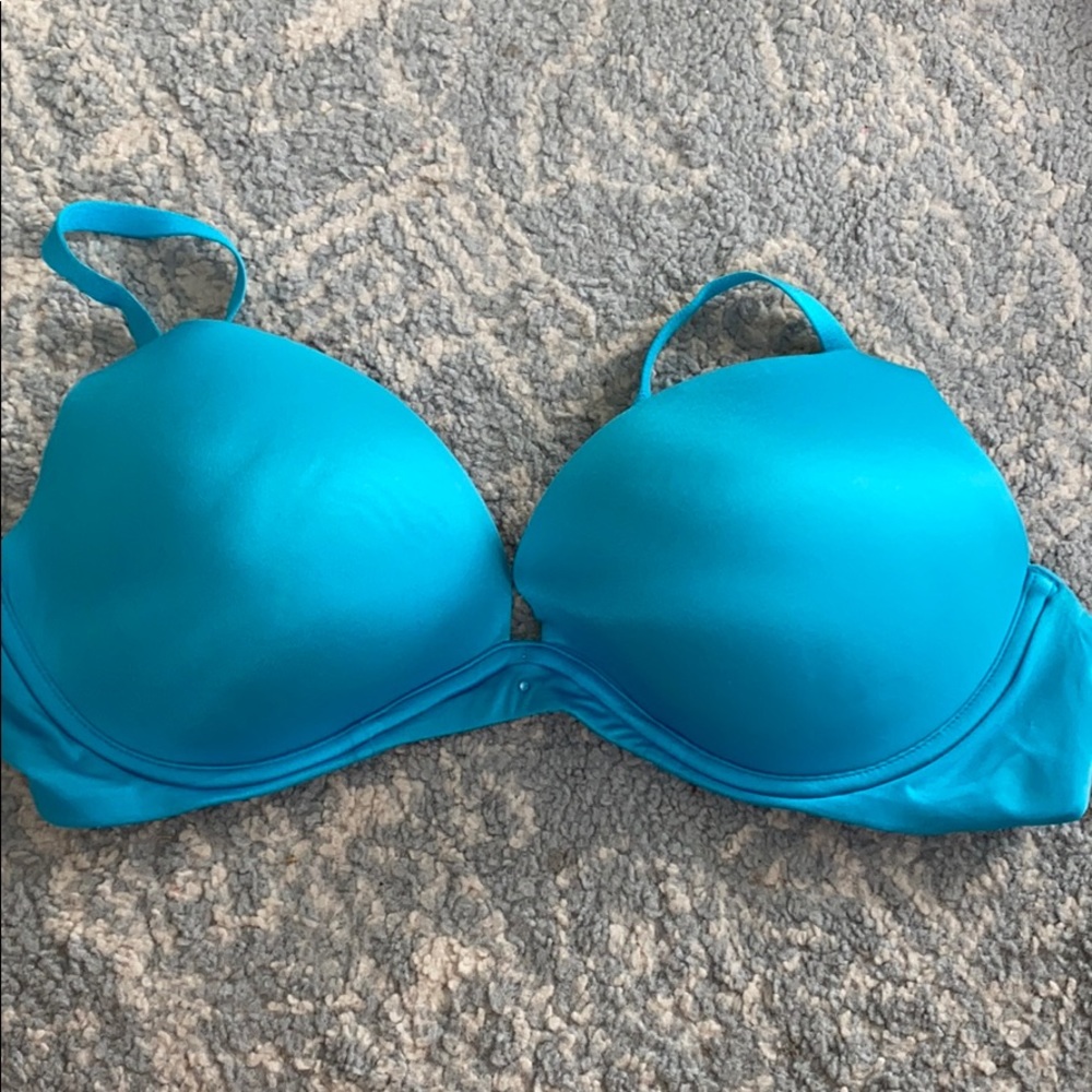 Victoria’s Secret biofit push-up turquoise bra 36d